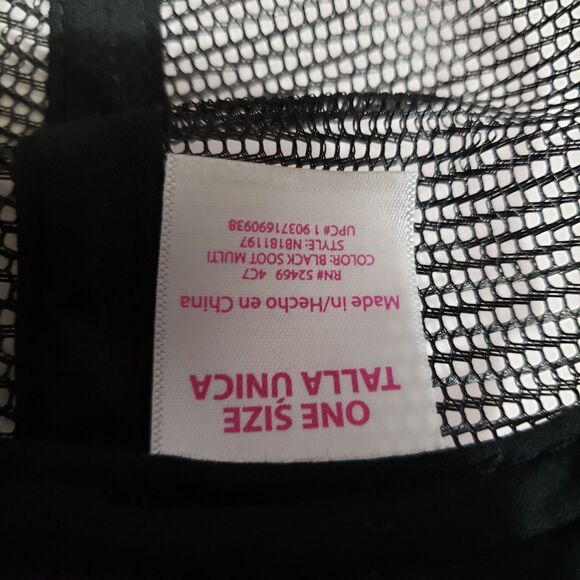 Pugs & Kisses Black Adjustable Baseball Style Cap Unisex - Picture 7 of 7